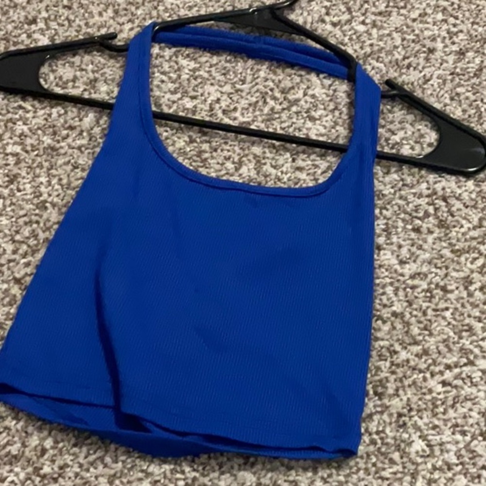 blue shein tank top size xs